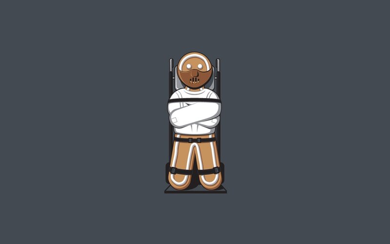 Gingerbread Man in Restraint — Gray, Neutral