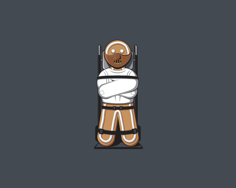 Gingerbread Man in Restraint — Gray