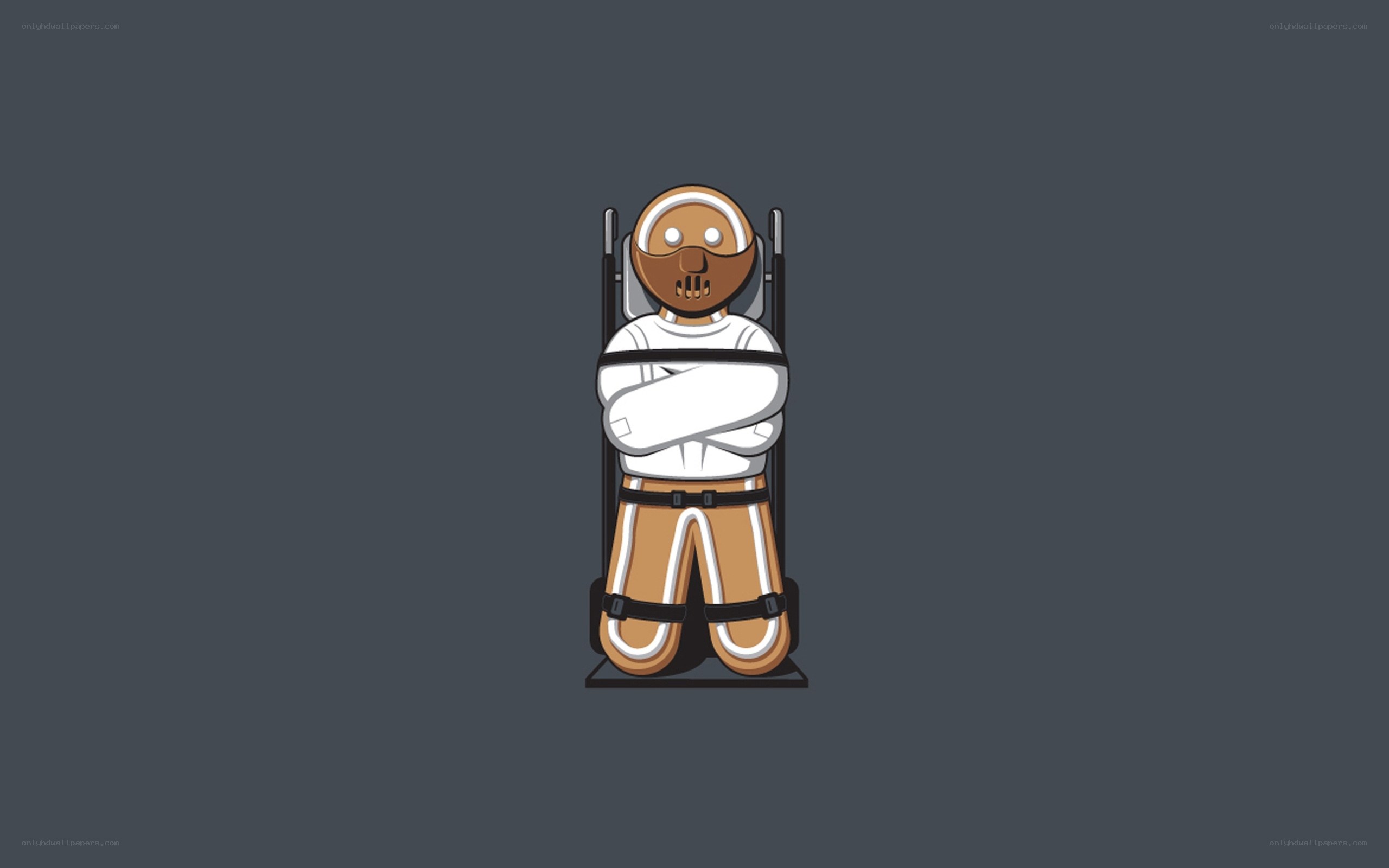 gingerbread man in restraint