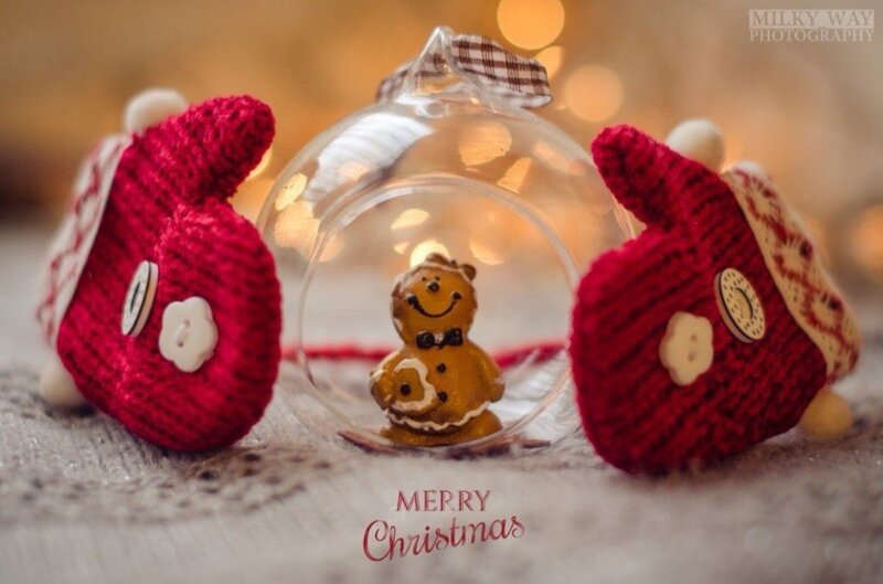 Gingerbread Man Ornament — Red