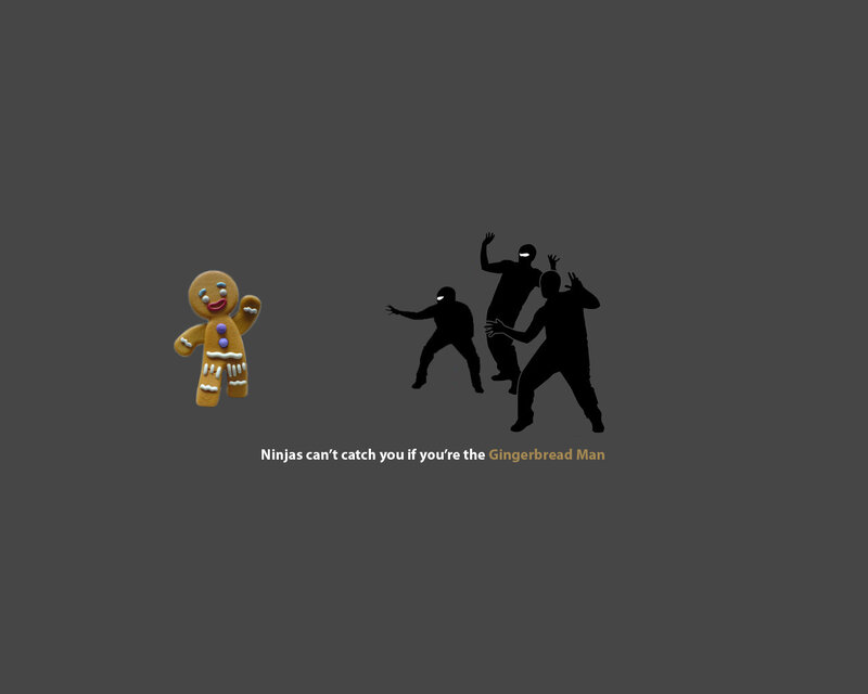 Gingerbread Man vs Ninjas