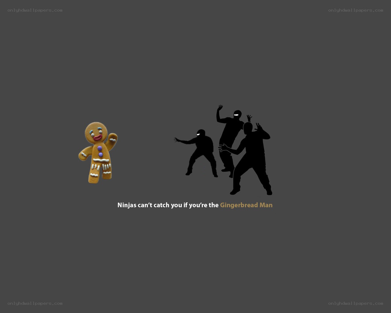 Gingerbread Man vs Ninjas