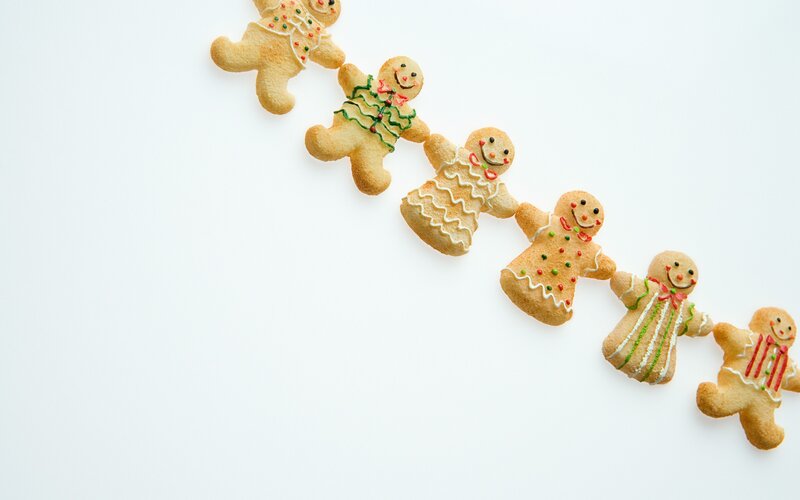 Gingerbread Men Cookies — White