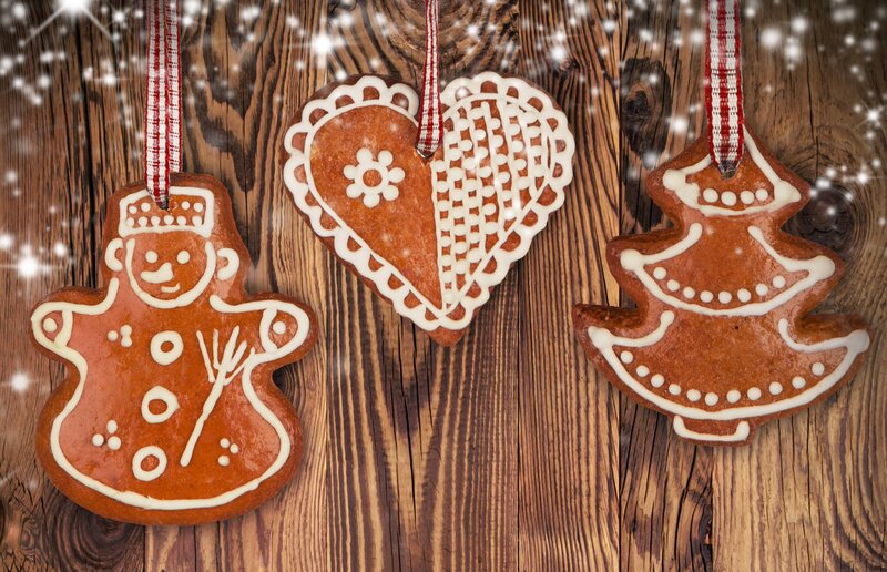 Gingerbread Ornaments — Brown, Festive, Winter, Photograph