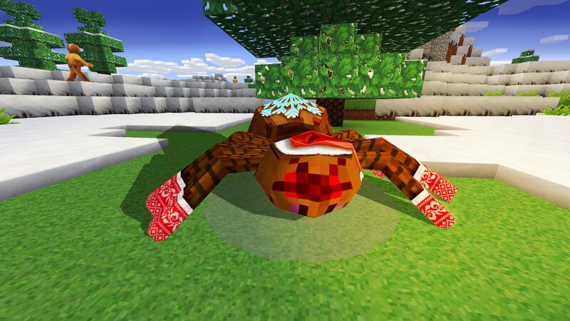Gingerbread Spider on Grass