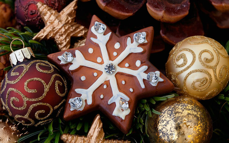 Gingerbread Star Ornament