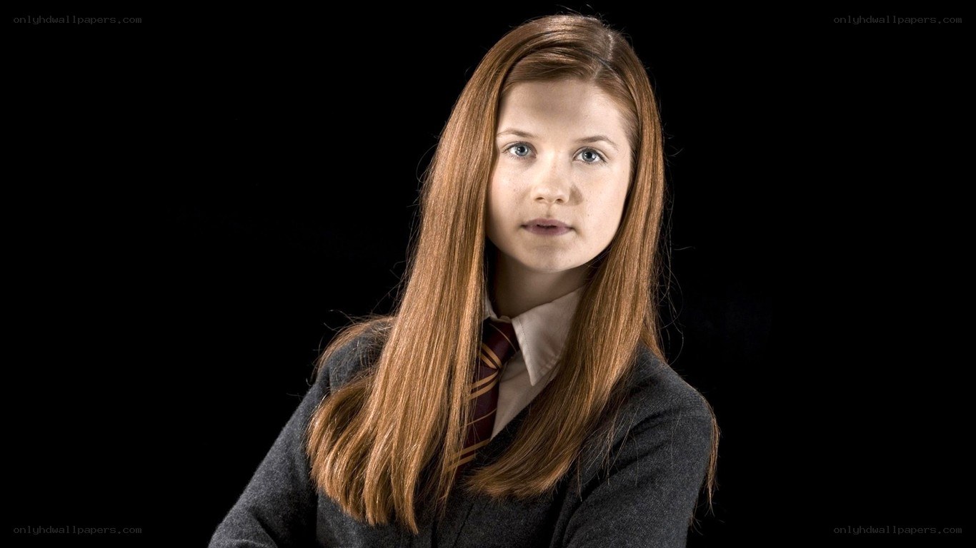 Ginny Weasley in school uniform