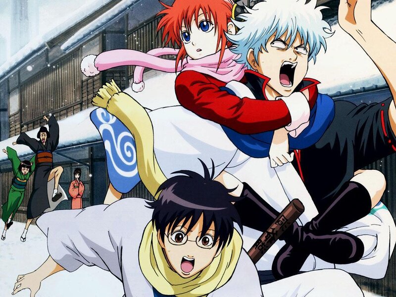 Gintama anime action scene