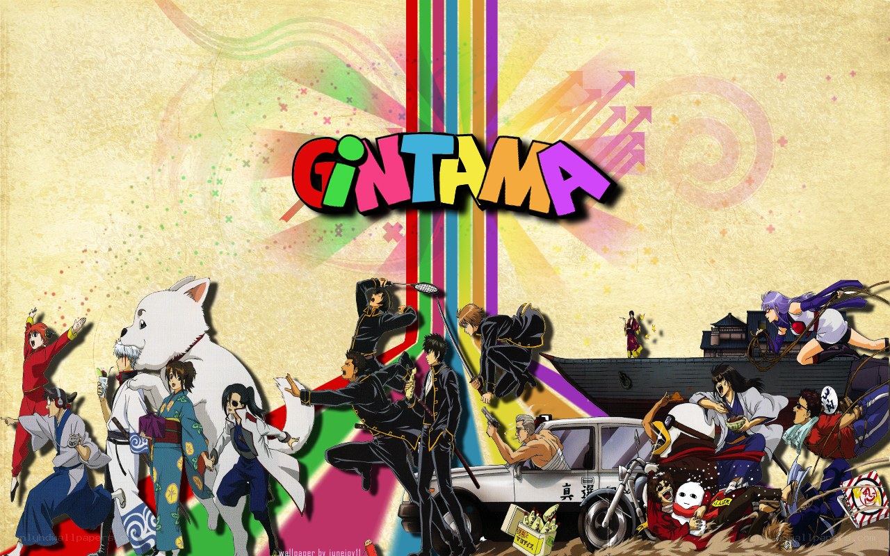 Gintama anime character collage