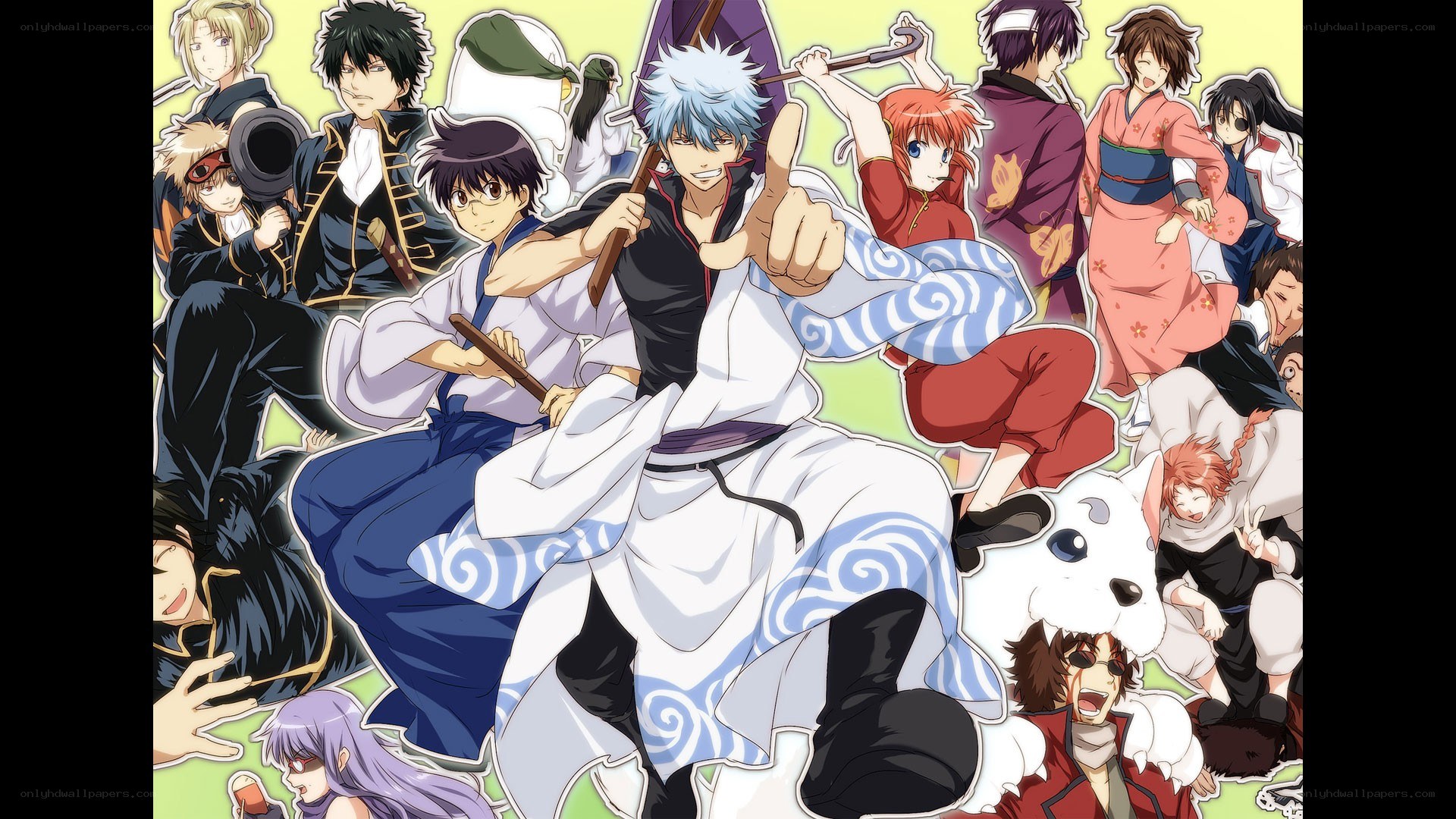 Gintama anime character collage