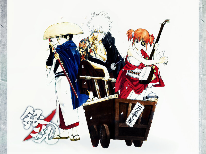 Gintama anime characters illustration