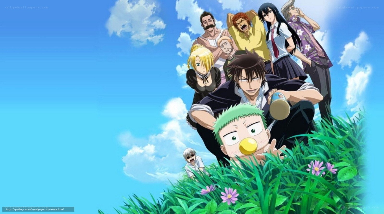 Gintama anime group scene