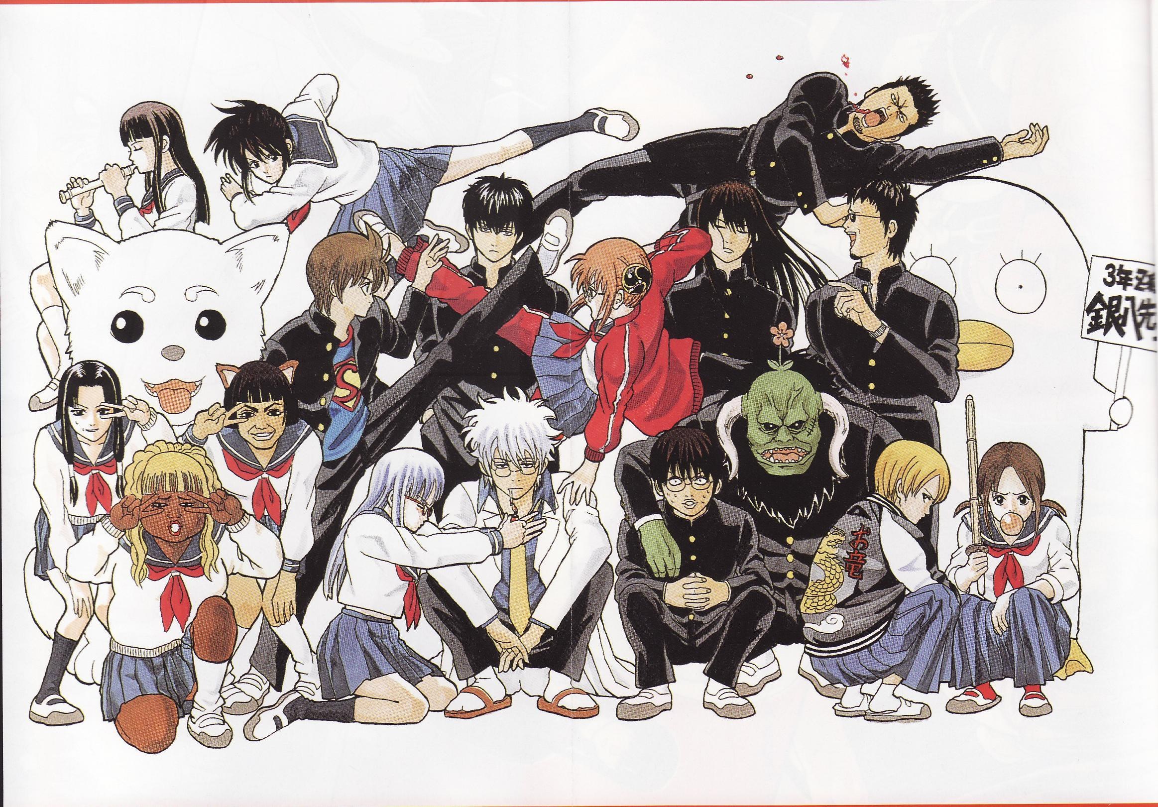 Gintama character group portrait