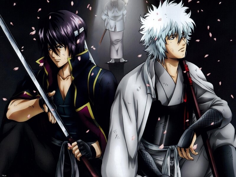 Gintama characters in battle