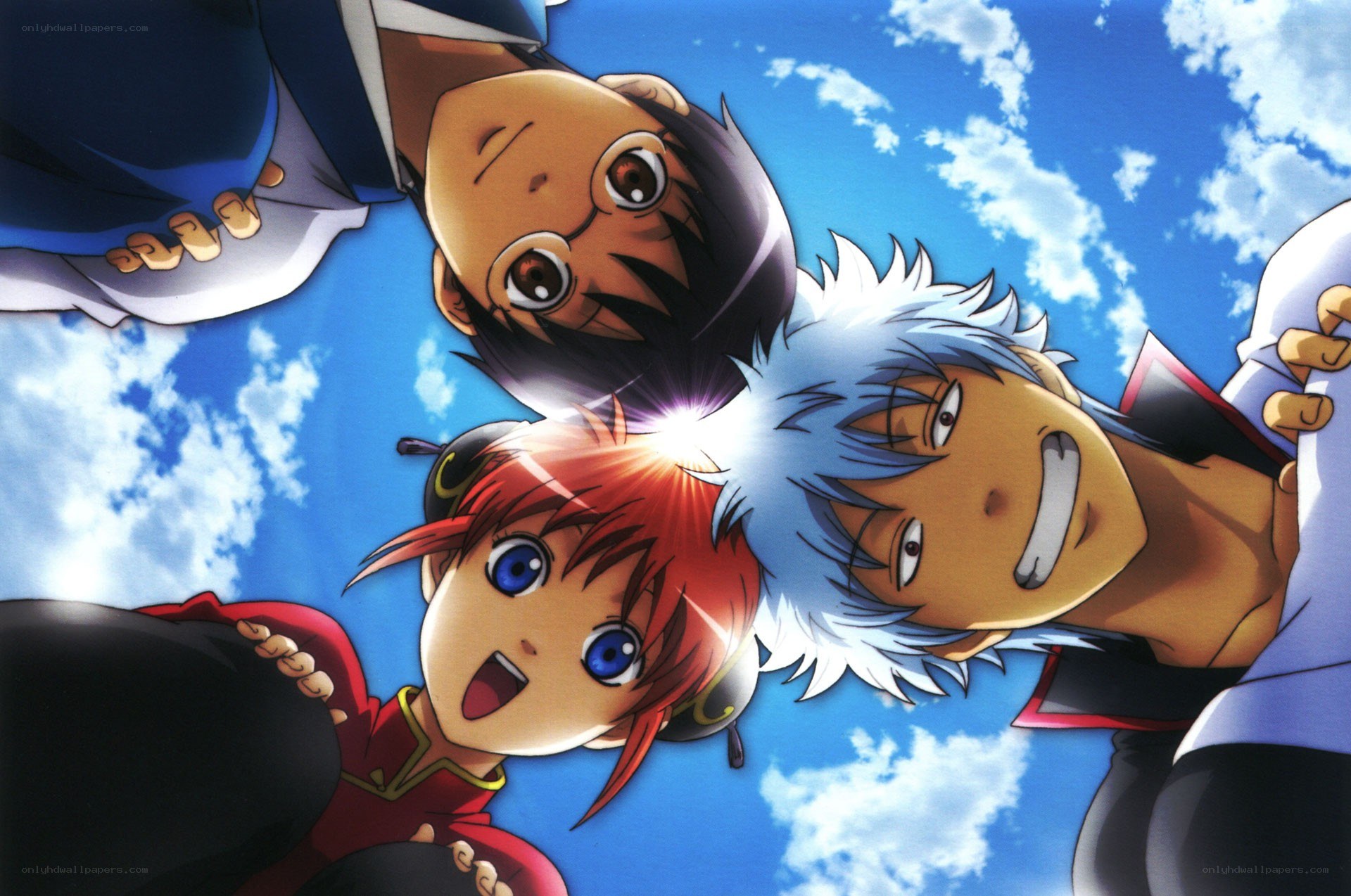 Gintama characters in dynamic pose