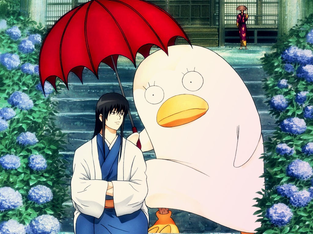 Gintama characters in garden