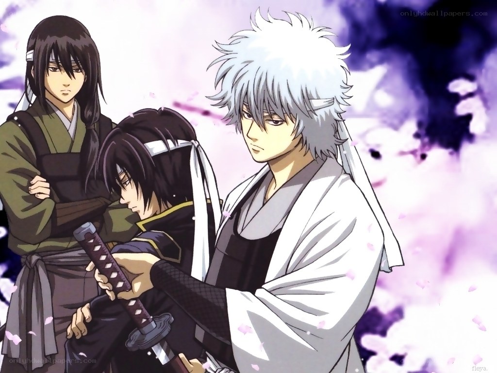 Gintama characters in traditional attire