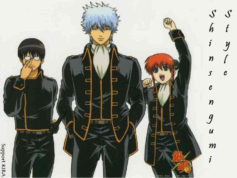 Gintama characters in uniform