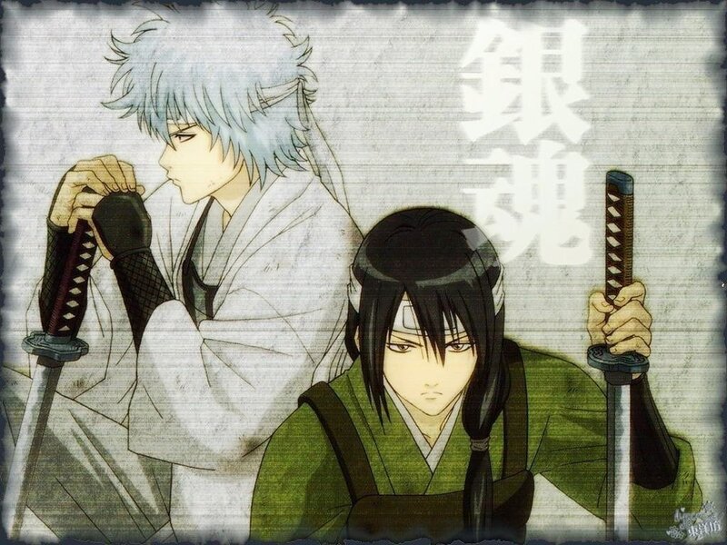Gintama characters with swords