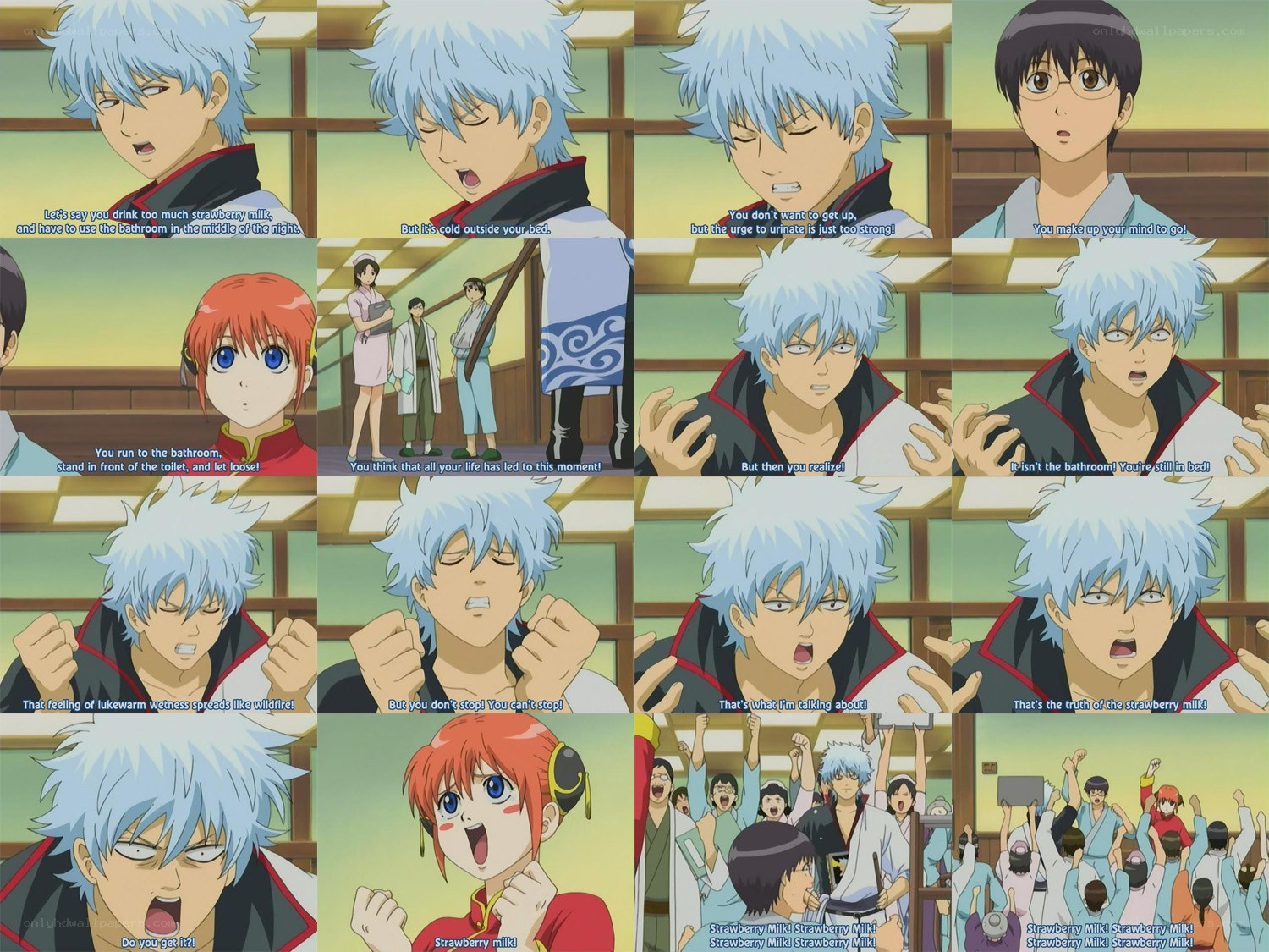 Gintoki's Strawberry Milk Dilemma
