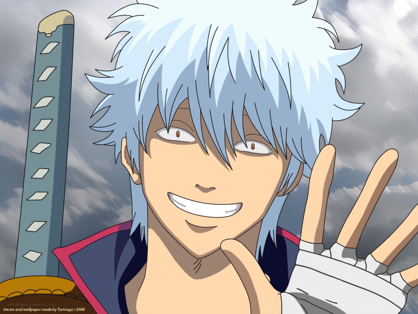 Gintoki Sakata smiling
