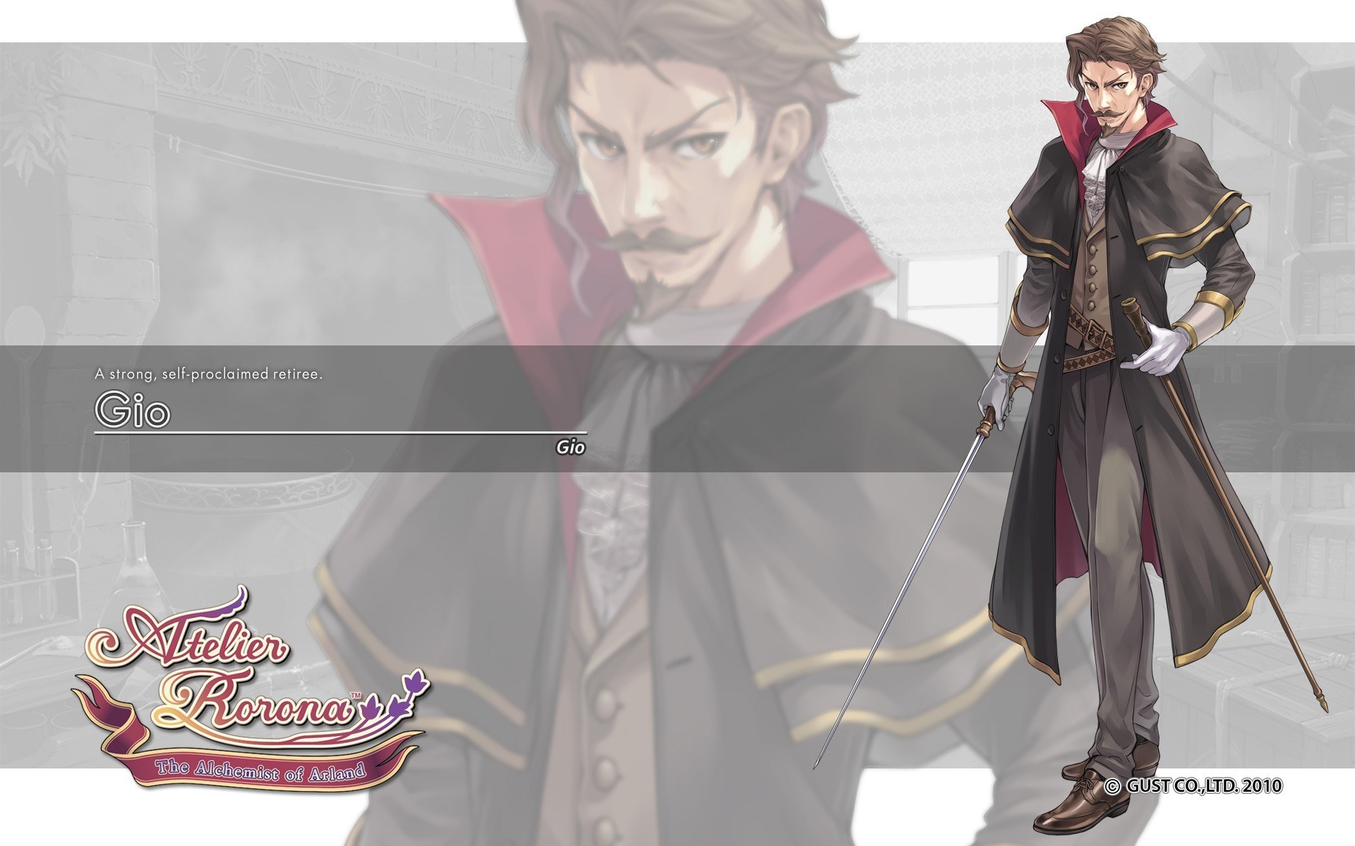 Gio character art from Atelier Rorona
