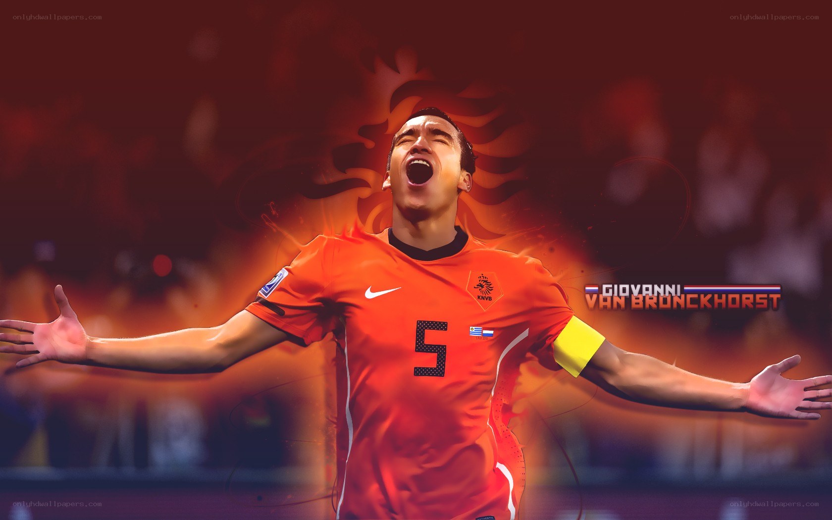 Giovanni van Bronckhorst celebrating