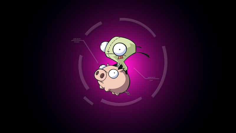 Gir and Piggy in a scanner
