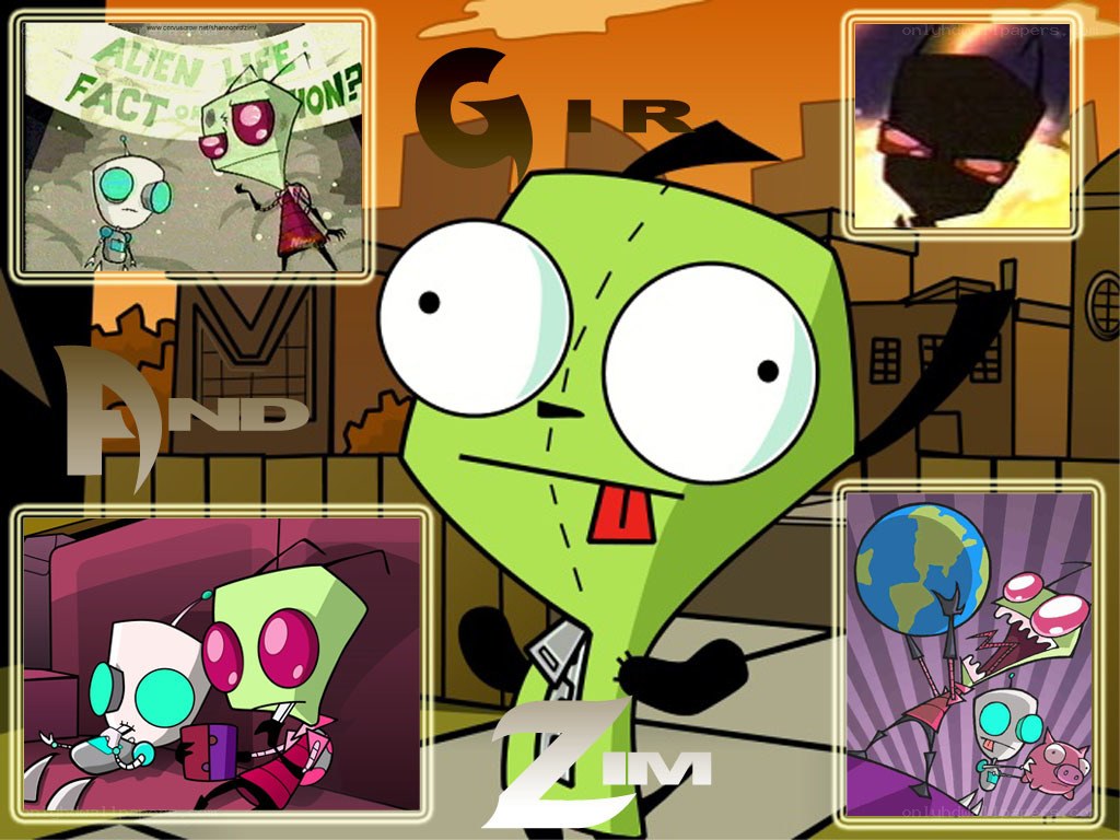 GIR and Zim collage