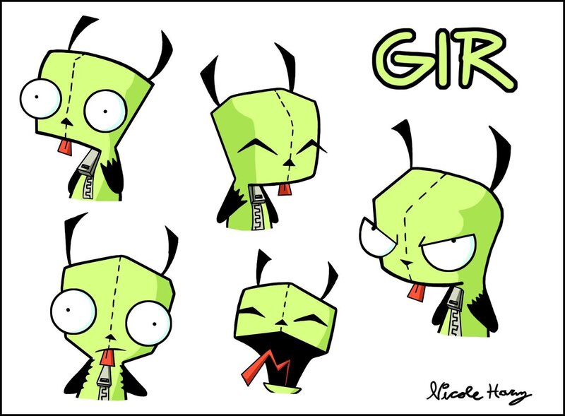 Gir character design sheet