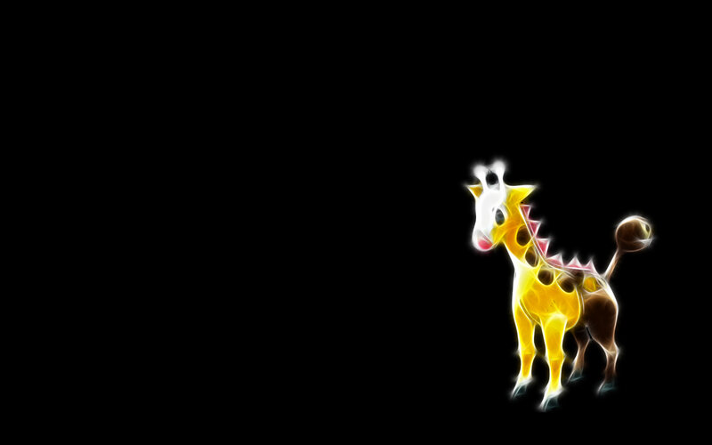 Girafarig glowing art