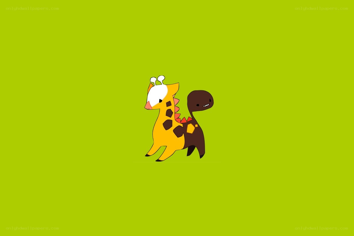 giraffe and dinosaur friends