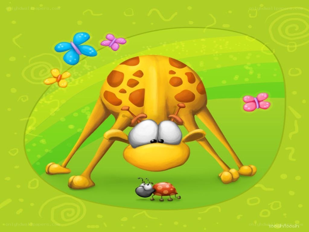 giraffe and ladybug cartoon