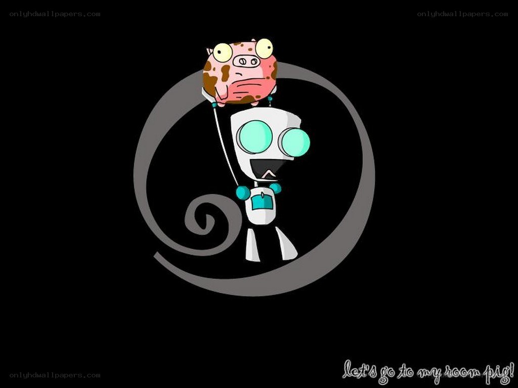 Giraffe and pig cartoon