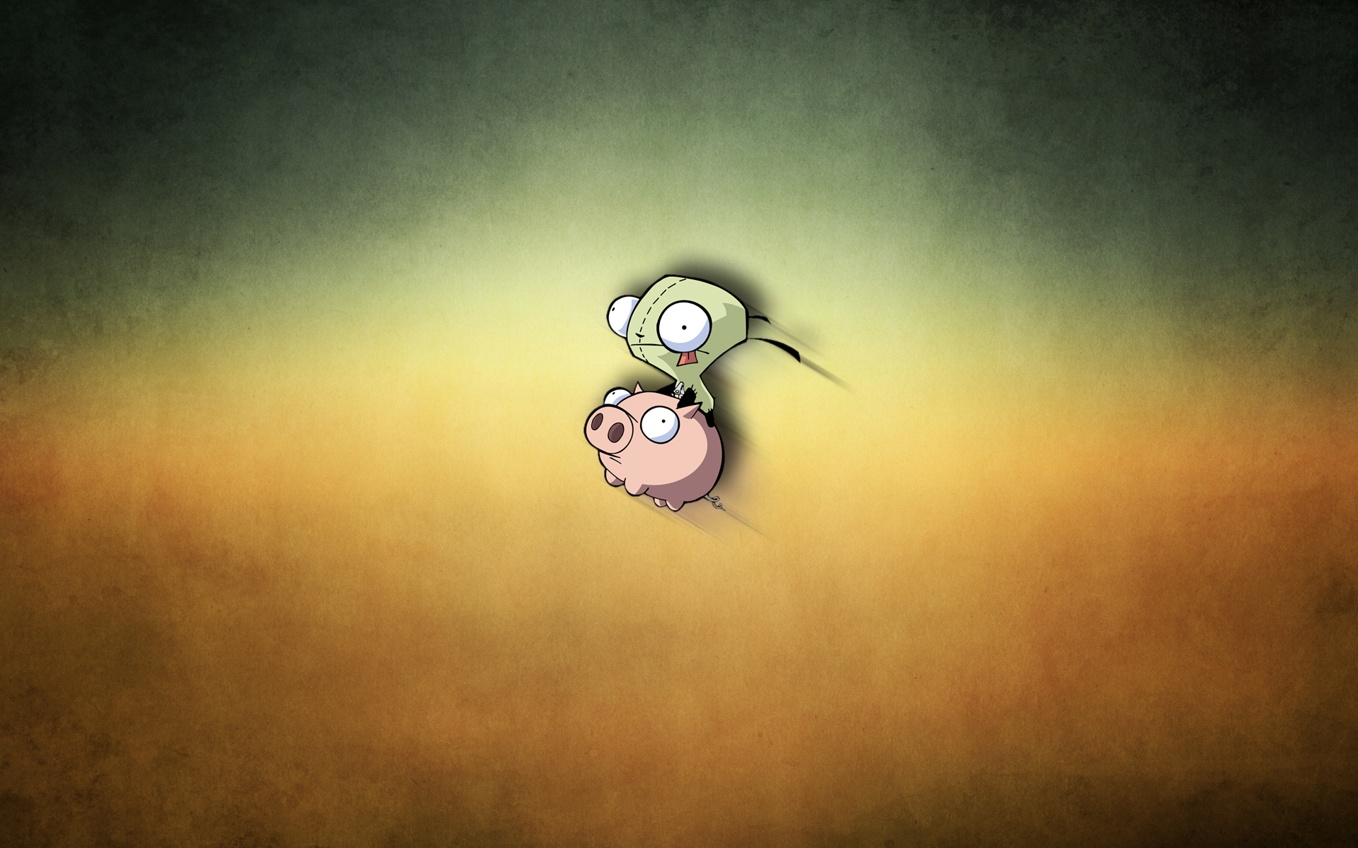 Giraffe and pig characters