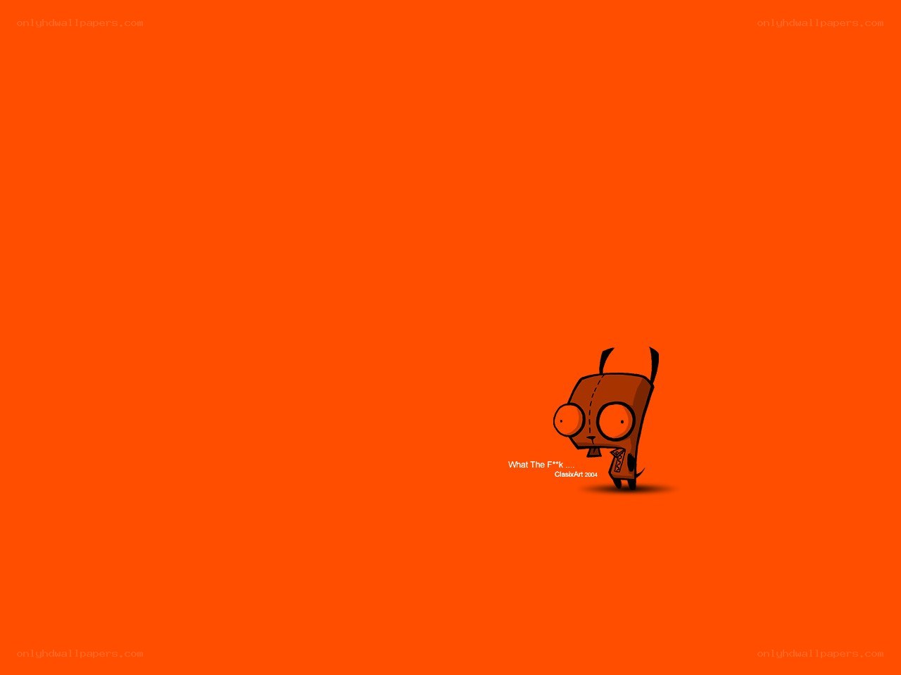 Giraffe character on orange