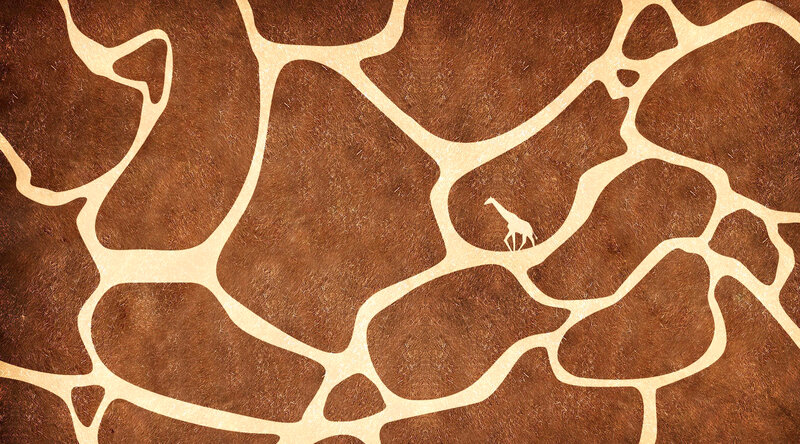 Giraffe in Pattern