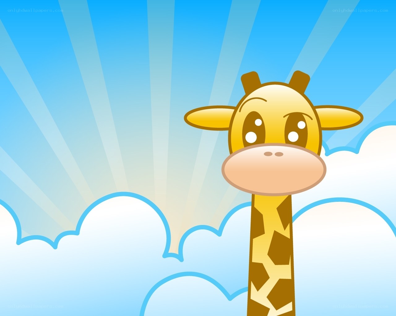 giraffe in the sky