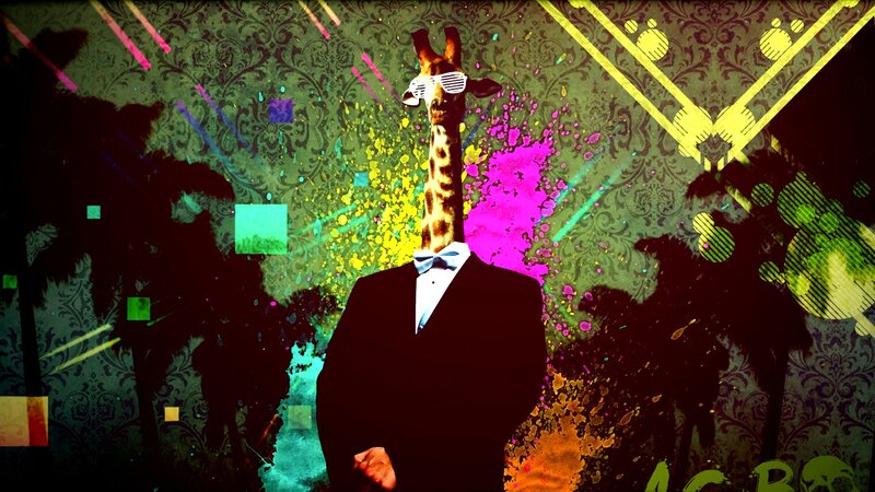 Giraffe in Tuxedo