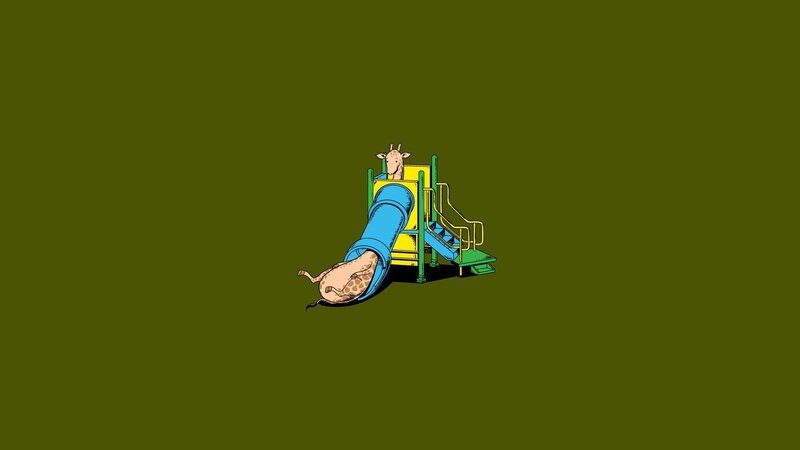 Giraffe on Playground