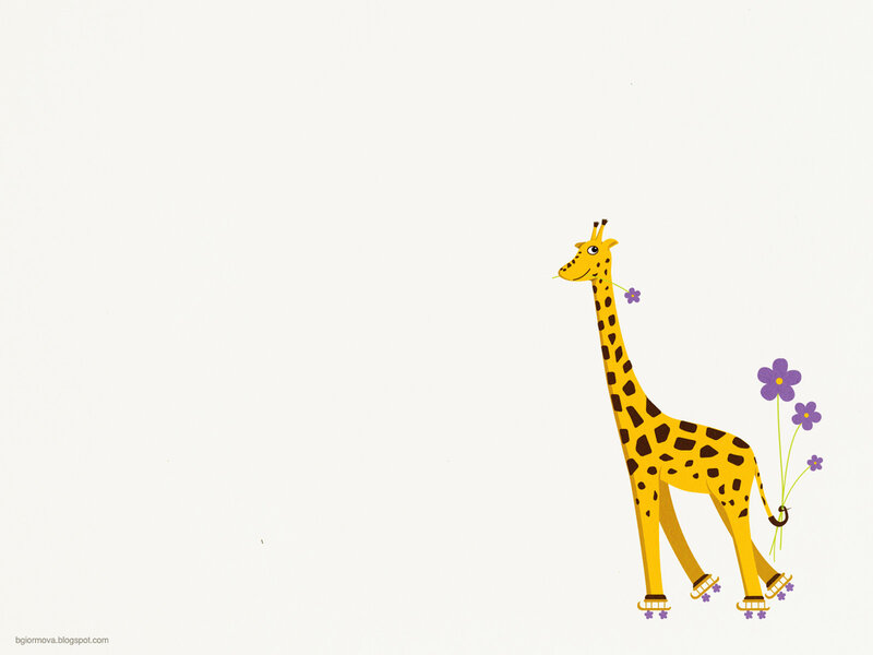 Giraffe on Roller Skates