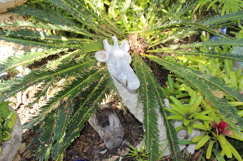 Giraffe Statue in Garden
