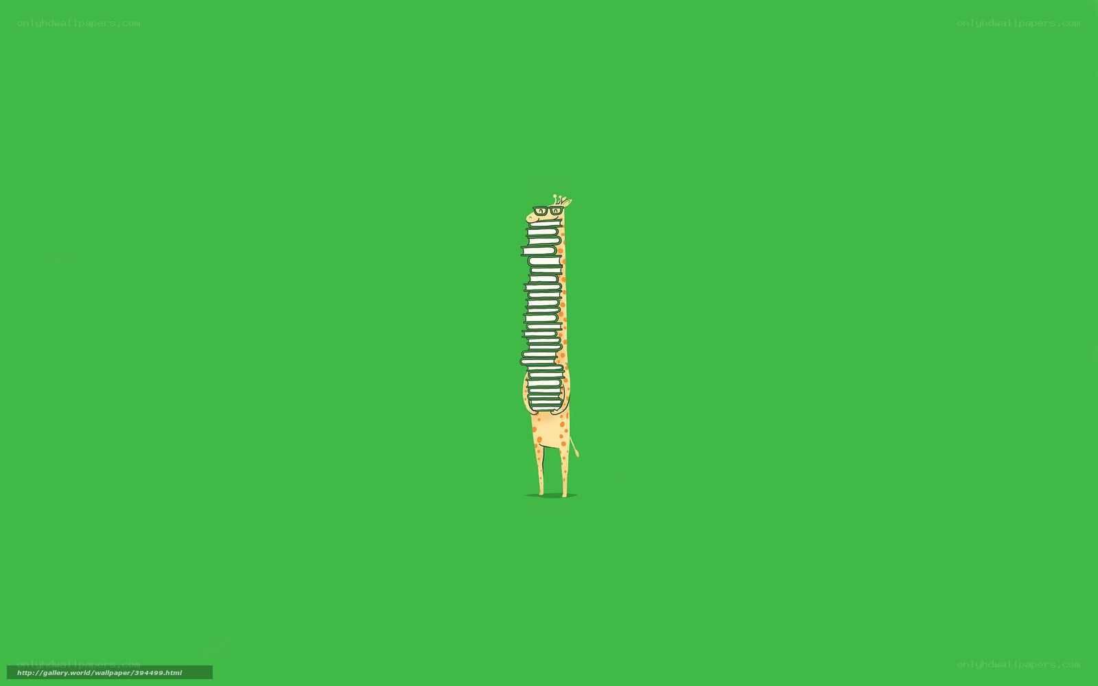 giraffe with books