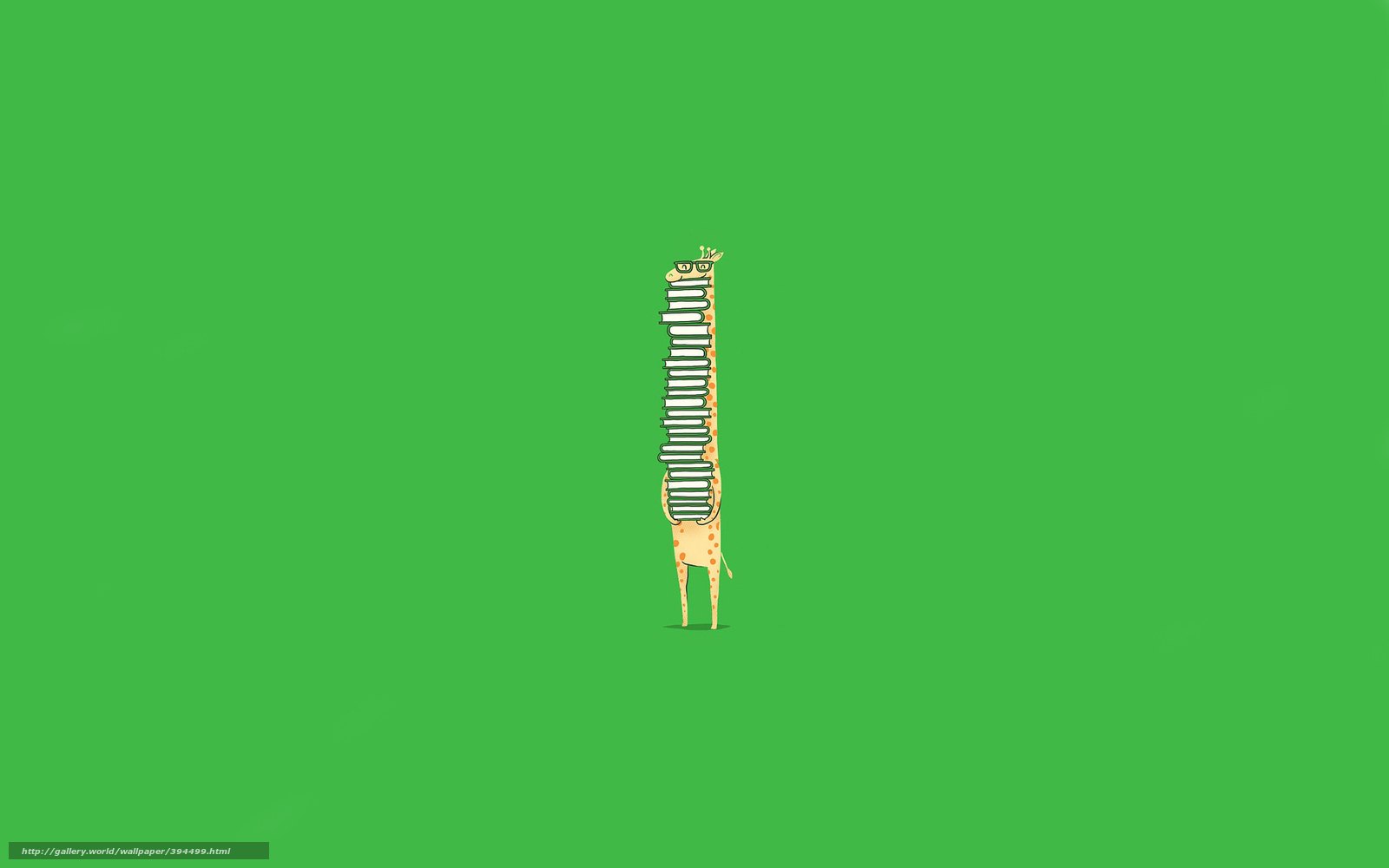 giraffe with books
