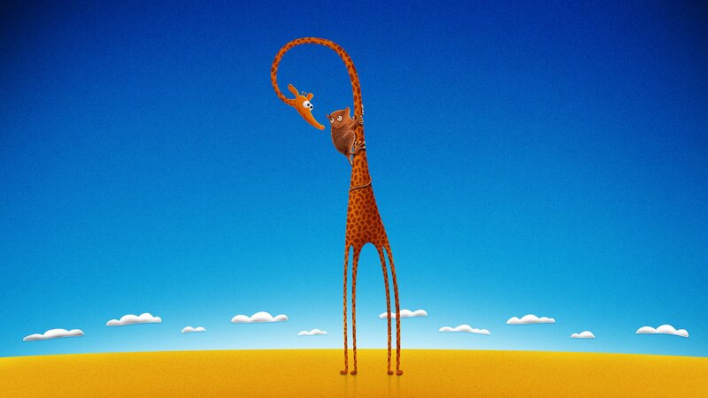 Giraffe with Monkey