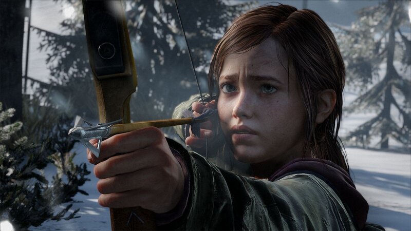 Girl Aiming Bow — Brown