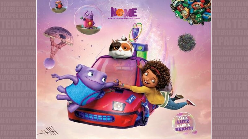 Girl and Alien in Flying Car