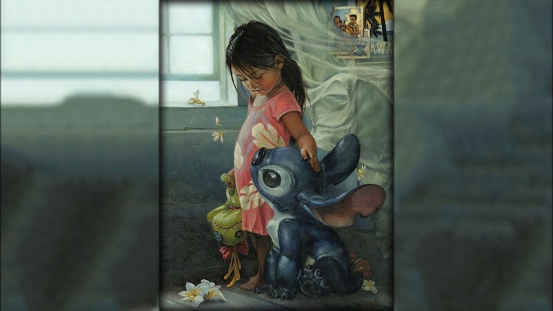 Girl and Blue Alien