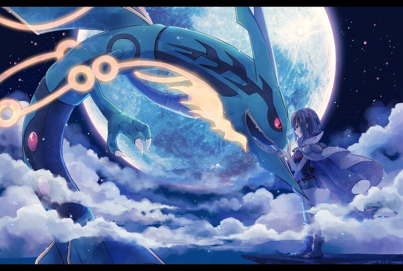 Girl and Blue Dragon