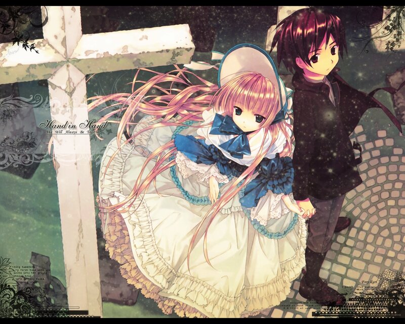 Girl and Boy Holding Hands